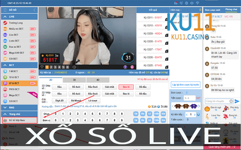 Xổ số live tại Ku11